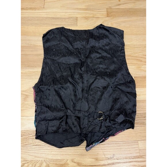Paragraff Rayon Western Vest Small Multicolor Paisley - Picture 7 of 8